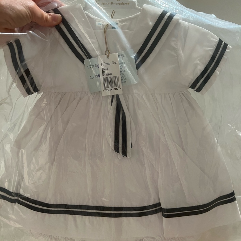 Feltman Brothers Sailor Dress - 6 months NWT